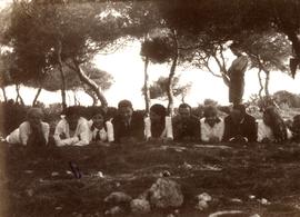 Ελμίνα Ζάννου, ..., Blanche Ζάννου, Δημήτρης Ζάννος ,..., ..., ..., ..., Γλυφάδα Ιούλιος 1913 1
