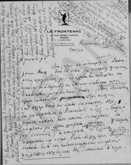 Επιστολή Δημητρίου Φιλάρετου; προς τον Αλέξανδρο Διομήδη, 29 Δεκεμβρίου 1948 1