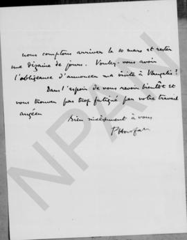 Επιστολή P. Horsfal προς τον Αλέξανδρο Διομήδη, Λονδίνο 22 Φεβρουαρίου 1928 2