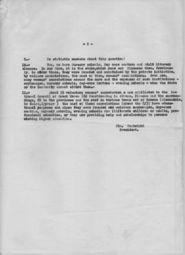Επιστολή Ελμίνας Παντελάκη προς την G .C.Uzoma, Αθήνα 14 Σεπτεμβρίου 1964 3