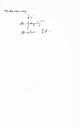 Επιστολή Νίκου Μαυρουδή προς Αλέξανδρο Διομήδη, Αργυρόκαστρο 20 Νοεμβρίου 1909 3