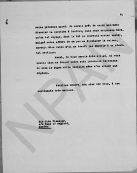 Επιστολή Αλέξανδρου Διομήδη προς τον Otto Niemeyer, Αθήνα 15 Μαρτίου 1928 6
