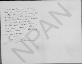 Επιστολή Ιωάννη Βαλαωρίτη (Ο Διοικητής της Εθν. Τραπέζης της Ελλάδος) προς Αλέξανδρο Διομήδη, Αθή...