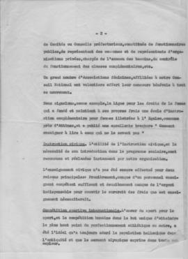 Rapports triennal de la Commission d' education du Conseil National des Femmes Hellenes. 1957 2