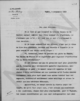 Επιστολή A. Vlasto προς Αλέξανδρο Διομήδη, Παρίσι 2 Σεπτεμβρίου 1913 1