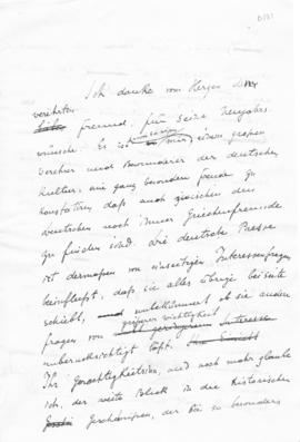 Επιστολή Αλέξανδρου Διομήδη προς Adolf Gelber, Αθήνα 13 Ιανουαρίου 1913; 1