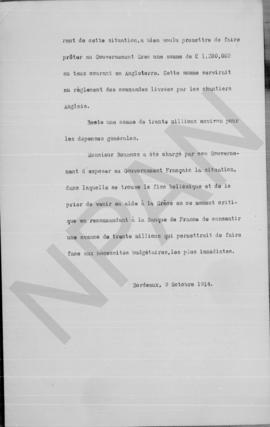 Επιστολή Άθου Ρωμάνου προς Αλέξανδρο Διομήδη, Bordeaux 6/19 Οκτωβρίου 1914 8