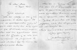 Επιστολή Ελευθερίου Βενιζέλου προς Λεωνίδα Παρασκευόπουλο, Le Mont Dore 13 Ιουλίου 1922 1