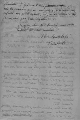 Επιστολή Ελμίνας Παντελάκη προς τον Henri Boudet (Union Internationale des Organismes Familiaux, ...