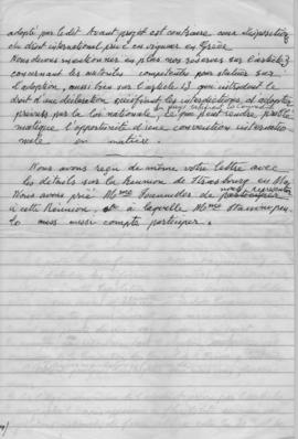 Επιστολή Ελμίνας Παντελάκη προς την Dr M. Jadot, Αθήνα 1964 3