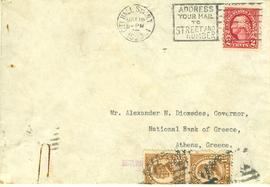 Επιστολή Harry E. Ward προς τον Αλέξανδρο Διομήδη, Νέα Υόρκη 18 Μαΐου 1926 4
