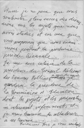 Επιστολή Ελμίνας Παντελάκη προς την Πρόεδρο και φίλη..., Αθήνα 1966 2