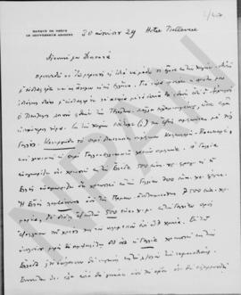 Επιστολή Εμμανουήλ Τσουδερού προς τον Αλέξανδρο Διομήδη, Γενεύη 30 Αυγούστου 1929 1