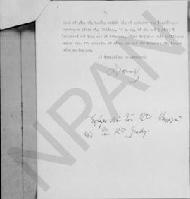 Επιστολή Αλέξανδρου Διομήδη προς τον πρεσβευτή Grady, Παρίσι 21 Ιουνίου 1950 2