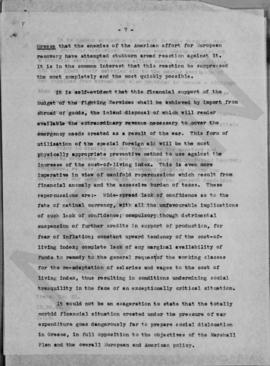 Letter of A. Diomedes to S. Stepahnopoulo minister of Co-ordination, Athens September 25, 1948 7