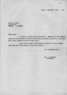 Επιστολή Ελμίνας Παντελάκη προς την G .C.Uzoma, Αθήνα 14 Σεπτεμβρίου 1964 1