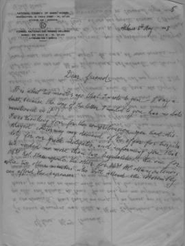 Επιστολή Ελμίνας Παντελάκη προς την κυρία Lefaucheux, Αθήνα 5 Μαΐου 1963 1